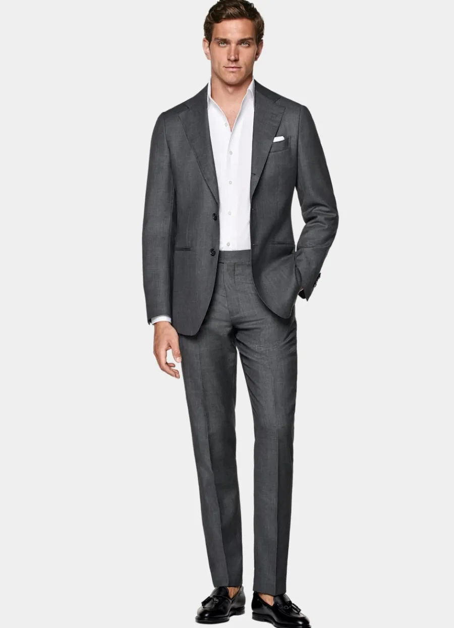 havana_anzugsakko_dunkelgrau_birdseyemuster_tailored_fit_3-1.webp Best Sale Havana Anzugsakko dunkelgrau Birdseye-Muster Tailored Fit Anzugsakkos