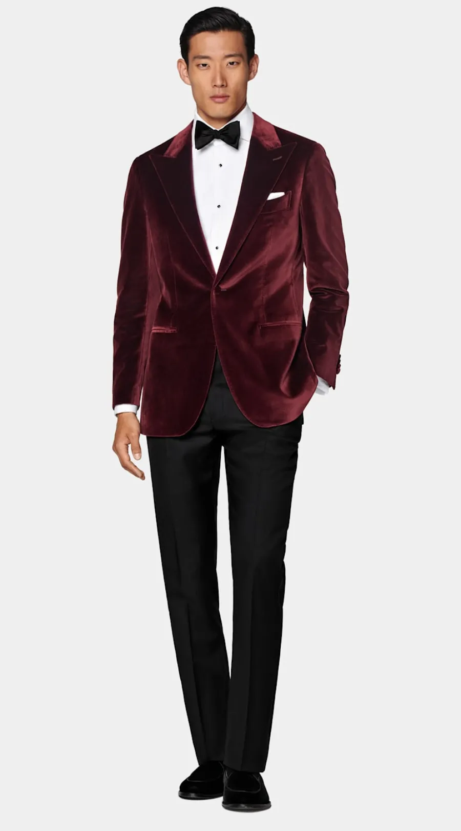 Clearance Havana Dinner Jacket Burgunderrot Tailored Fit Black Tie | Dinner Jackets