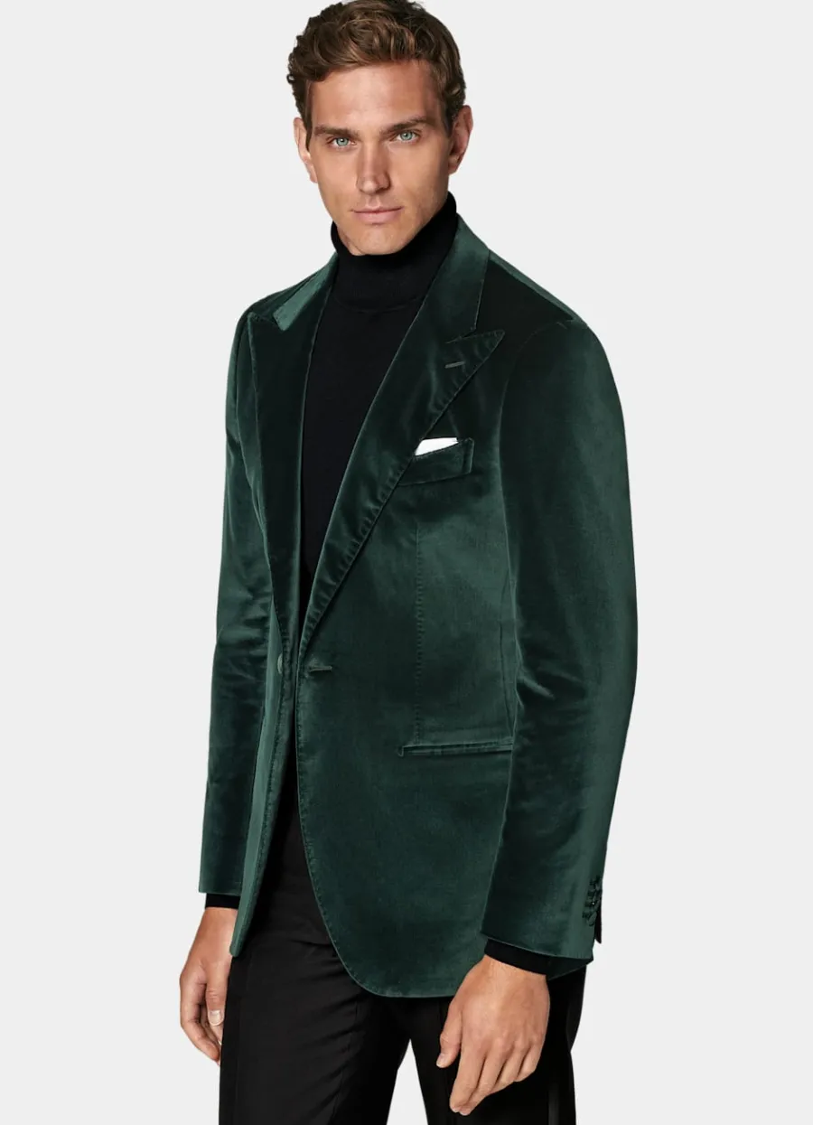 Discount Havana Dinner Jacket dunkelgrün Tailored Fit Black Tie | Dinner Jackets