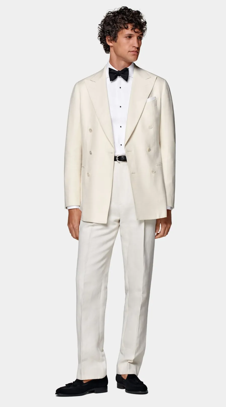 Fashion Havana Dinner Jacket off-white Tailored Fit Black Tie | Dinner Jackets