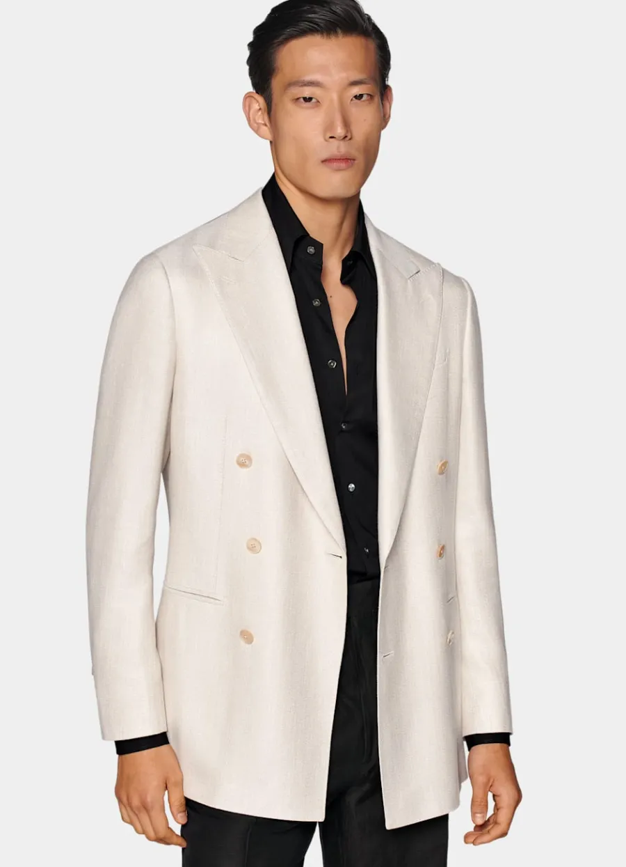 Clearance Havana Dinner Jacket sand Tailored Fit Black Tie | Dinner Jackets
