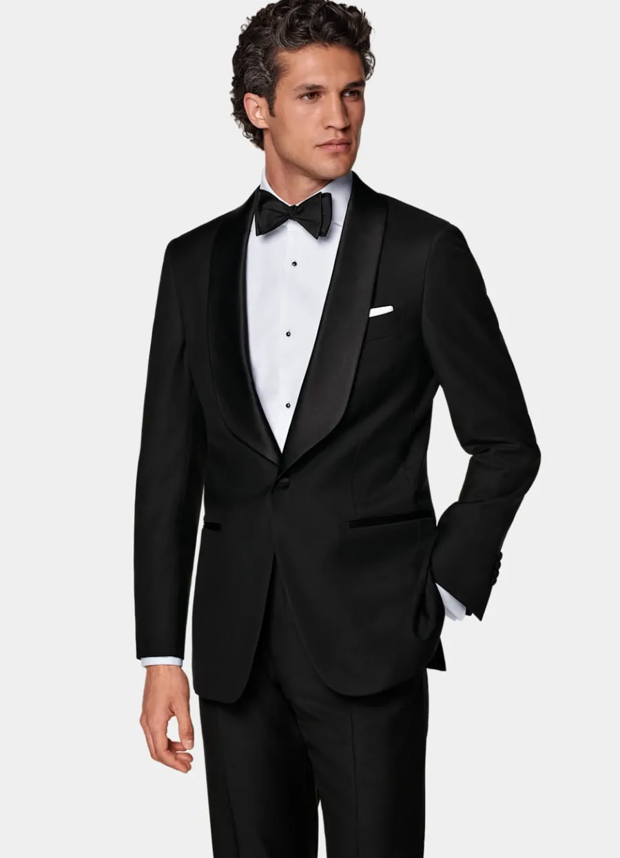 Discount Havana Dinner Jacket schwarz Tailored Fit Black Tie | Dinner Jackets