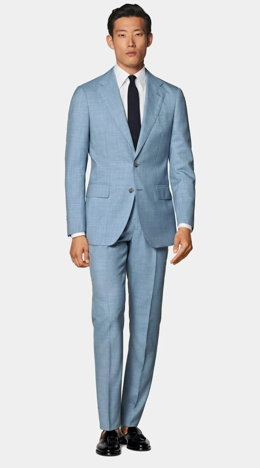 Best Sale Havana Perennial Anzug hellblau Tailored Fit Formelle Hochzeit | Hochzeitsanzüge