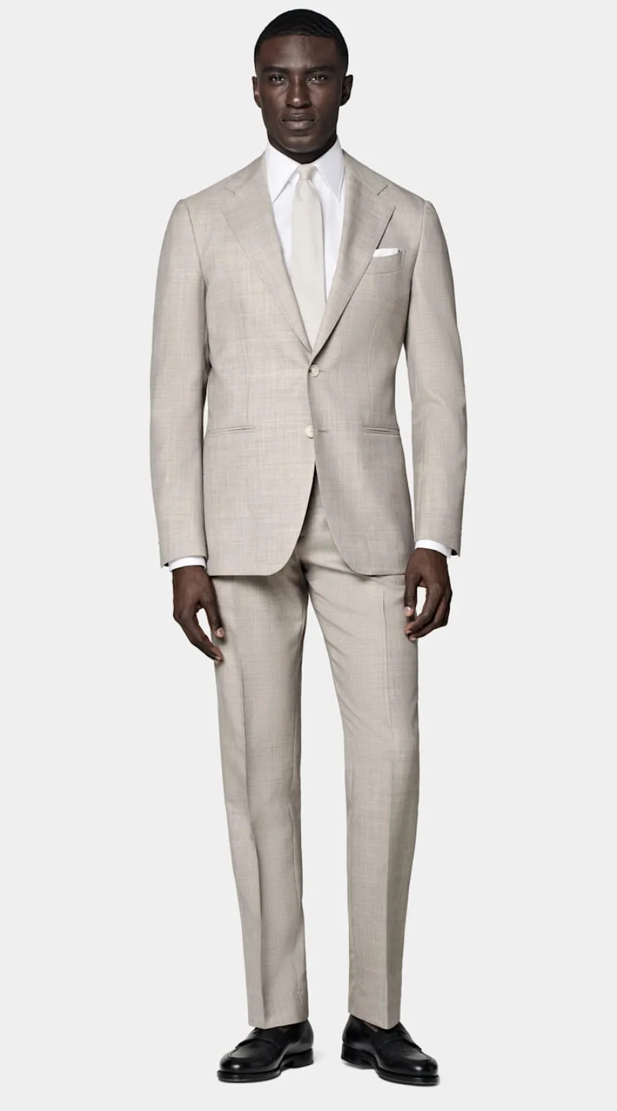 Best Havana Perennial Anzug hellbraun Tailored Fit Moderne Anzüge