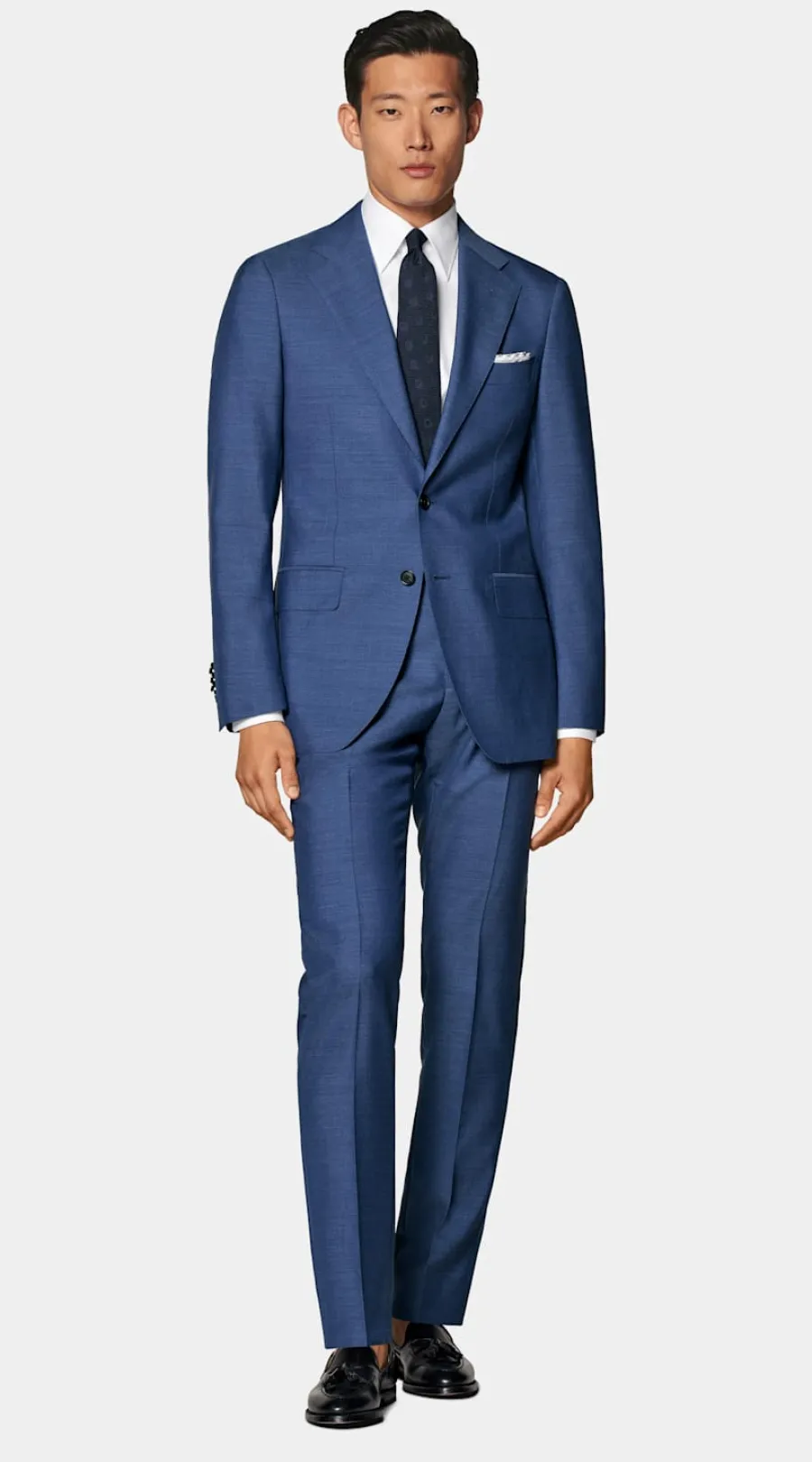 Flash Sale Havana Perennial Anzug mittelblau Tailored Fit Klassische Anzüge