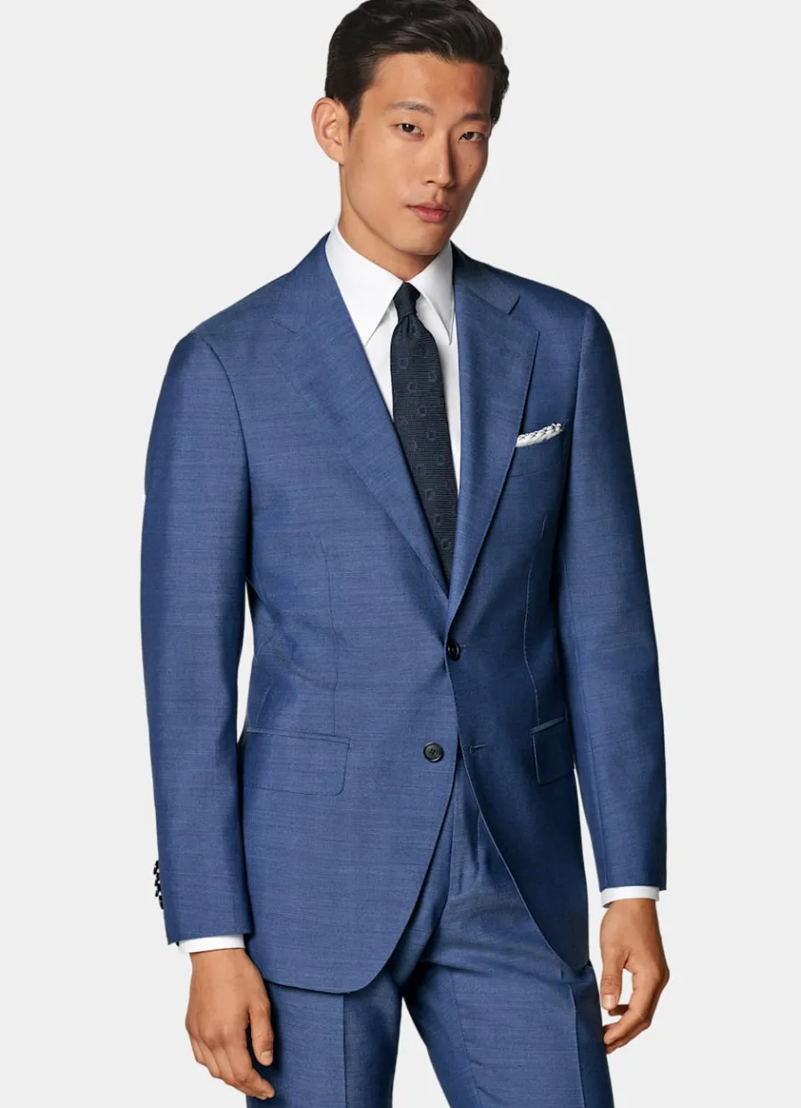 Flash Sale Havana Perennial Anzug mittelblau Tailored Fit Klassische Anzüge