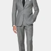 Discount Havana Perennial Anzug mittelgrau Tailored Fit Formelle Hochzeit
