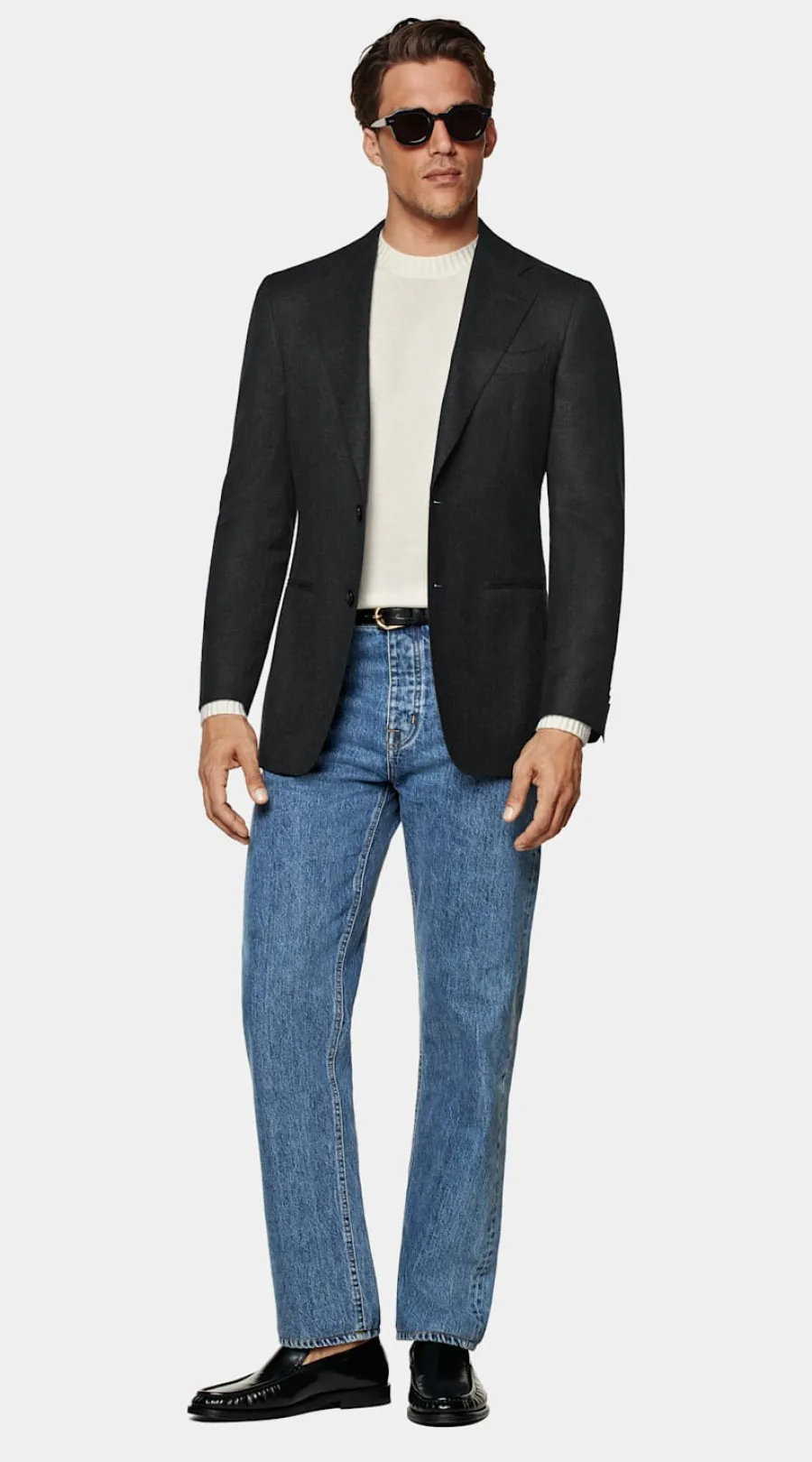 Hot Havana Sakko dunkelgrau Tailored Fit Sakkos