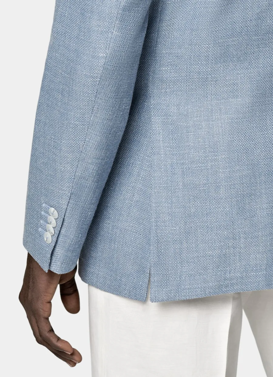 havana_sakko_hellblau_tailored_fit_2.webp Best Sale Havana Sakko hellblau Tailored Fit Casual Chic Hochzeit | Sakkos