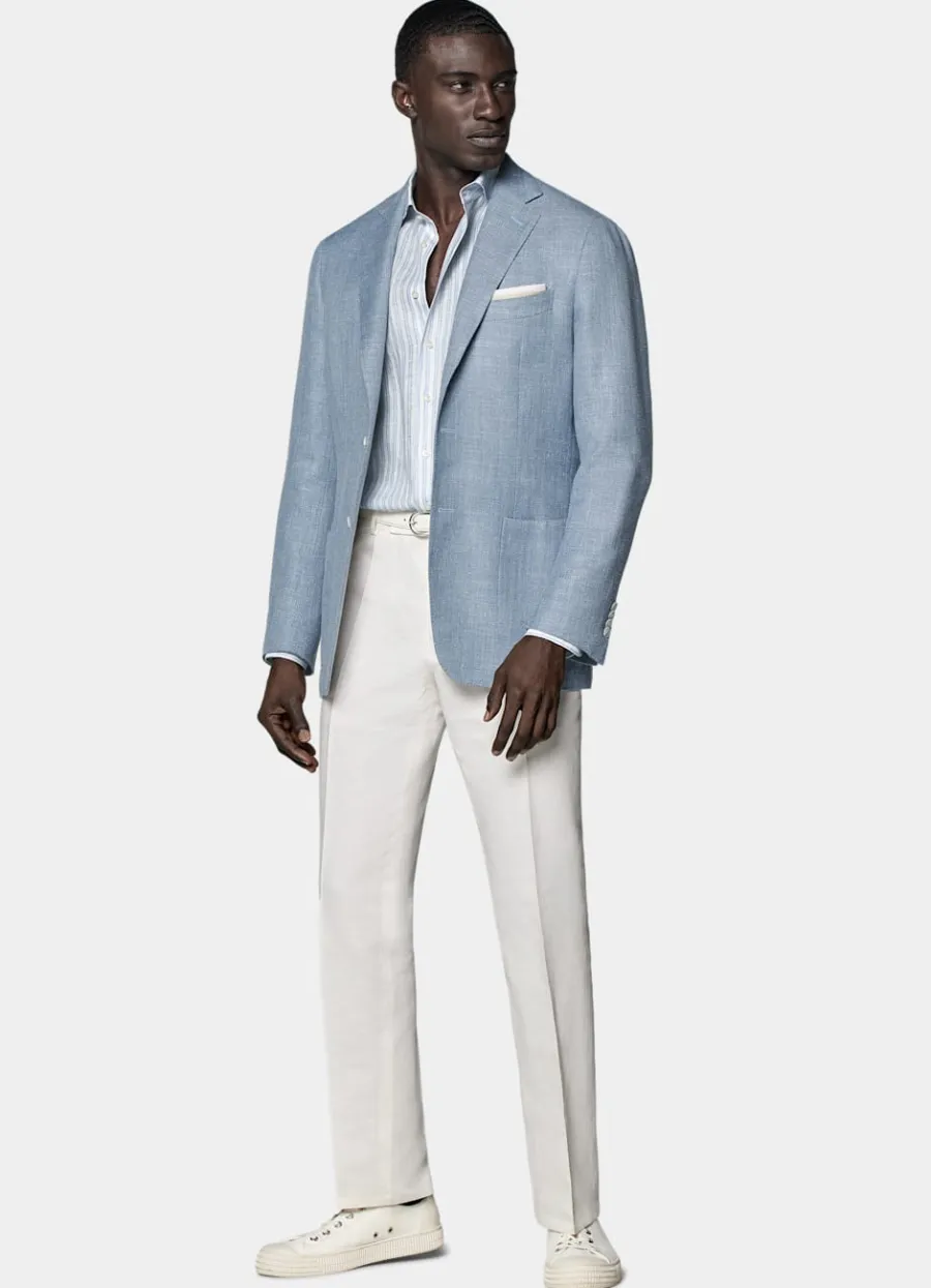 havana_sakko_hellblau_tailored_fit_3.webp Best Sale Havana Sakko hellblau Tailored Fit Casual Chic Hochzeit | Sakkos