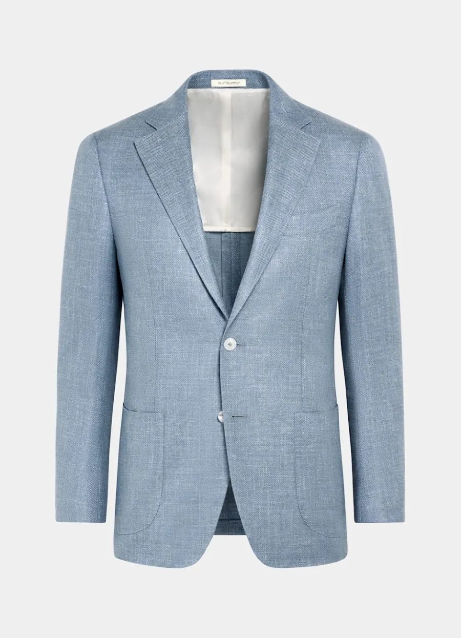 havana_sakko_hellblau_tailored_fit_6.webp Best Sale Havana Sakko hellblau Tailored Fit Casual Chic Hochzeit | Sakkos