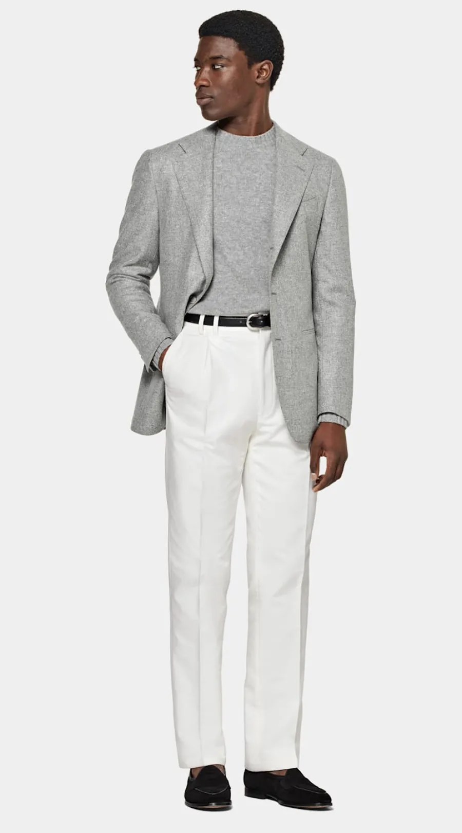 New Havana Sakko hellgrau Tailored Fit Sakkos