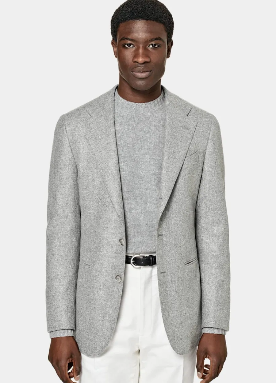 New Havana Sakko hellgrau Tailored Fit Sakkos