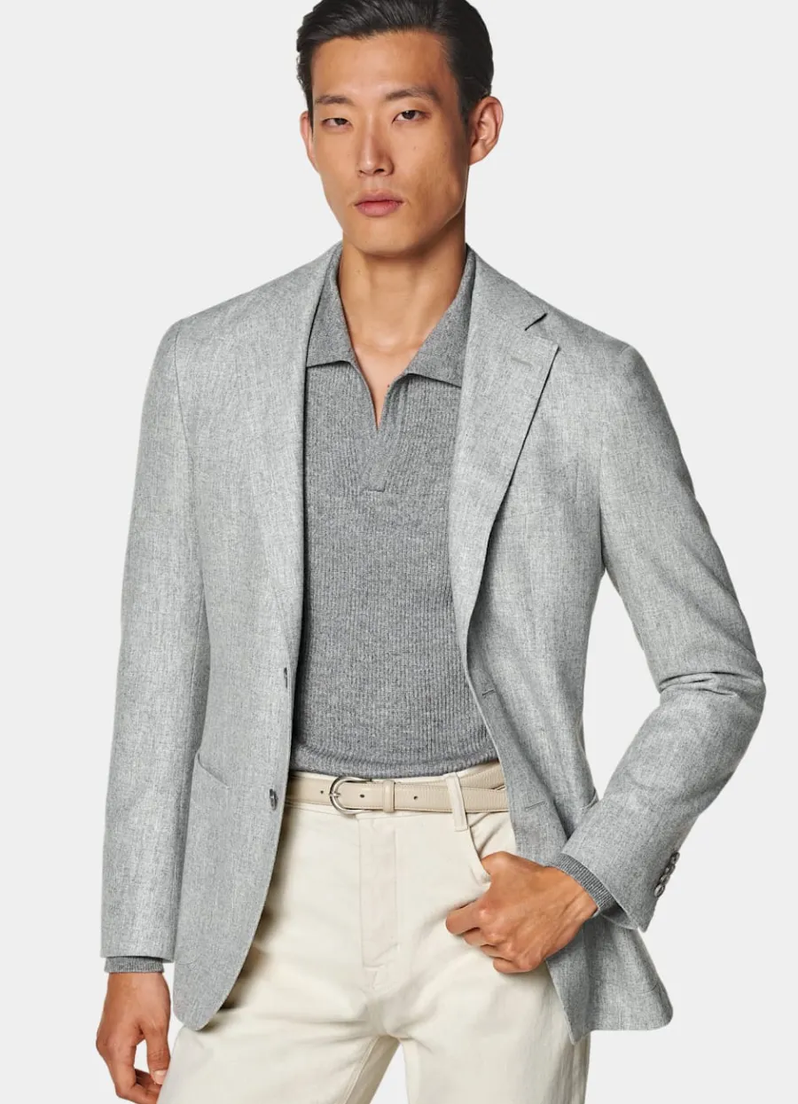 Hot Havana Sakko hellgrau Tailored Fit Sakkos