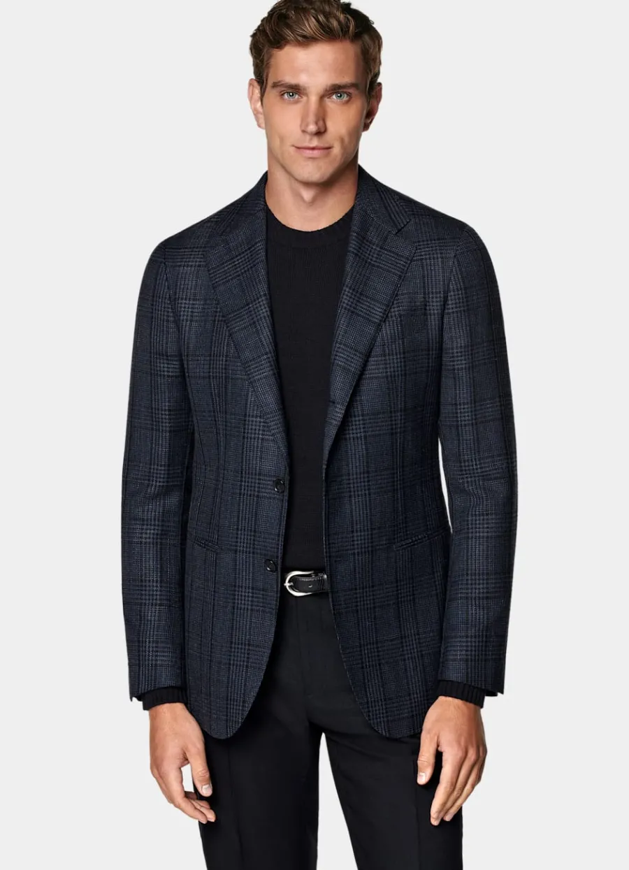 Discount Havana Sakko kariert Tailored Fit Casual Chic Hochzeit | Sakkos