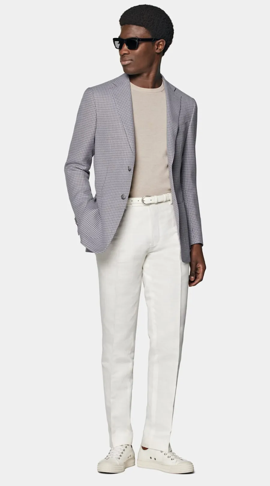 Best Havana Sakko purpur Hahnentrittmuster Tailored Fit Sakkos