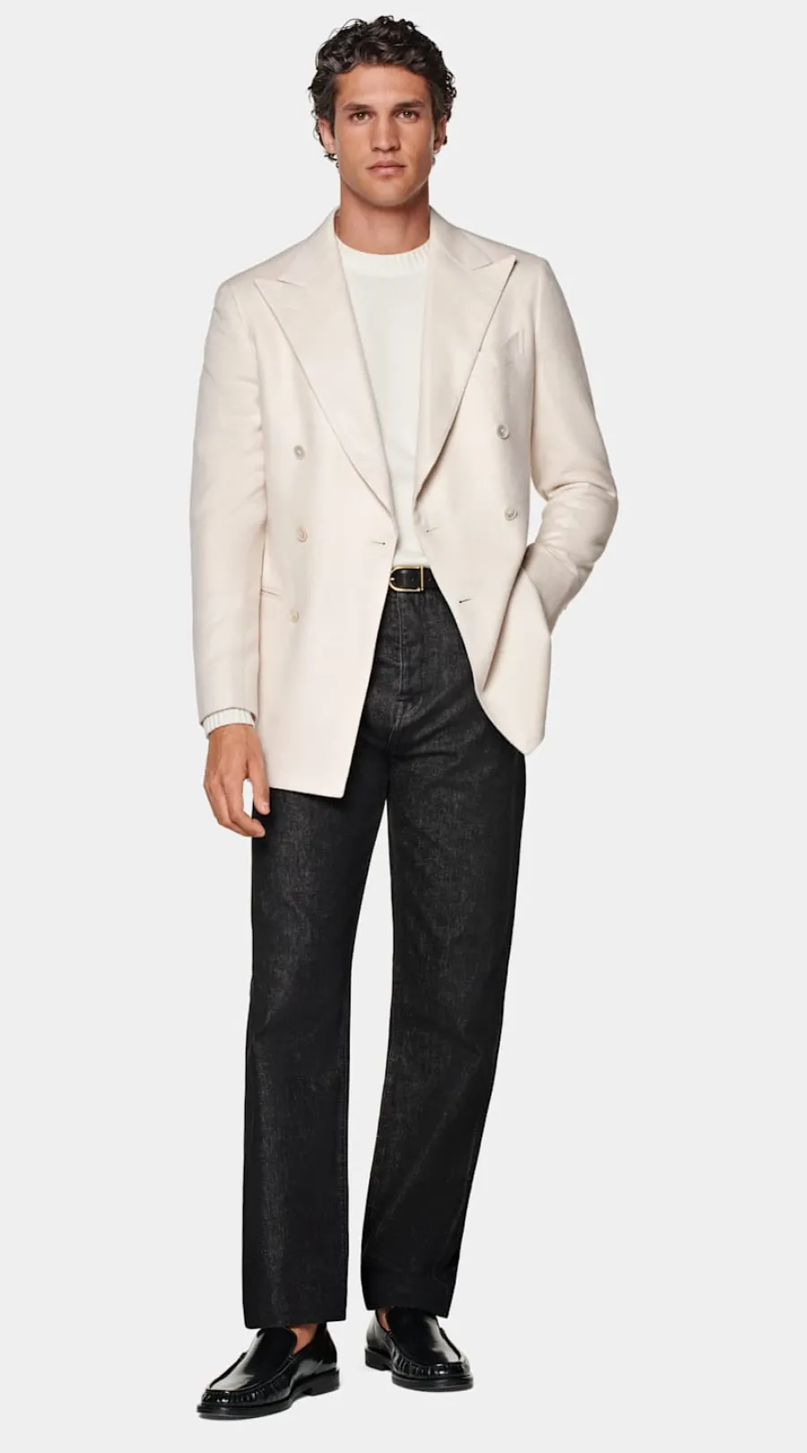 New Havana Sakko sand Tailored Fit Sakkos