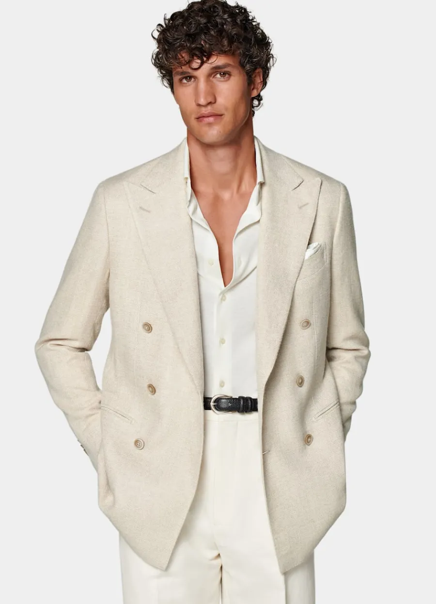 Sale Havana Sakko sand Tailored Fit Casual Chic Hochzeit | Sakkos