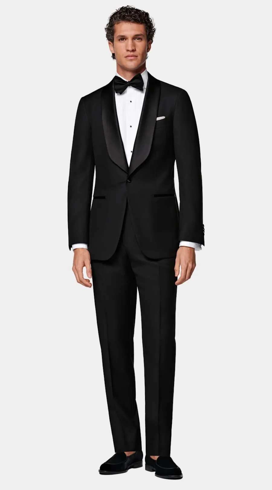 Discount Havana Smoking schwarz Tailored Fit Black Tie | Smokings