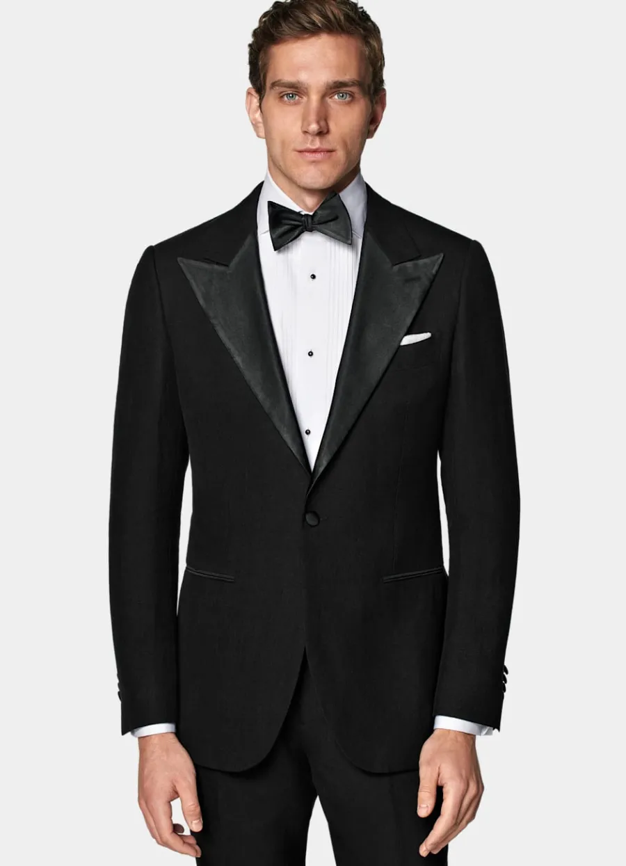 Flash Sale Havana Smoking schwarz Tailored Fit Black Tie | Smokings