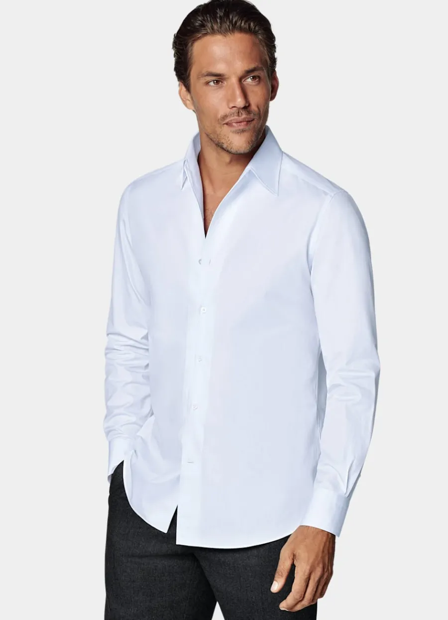 Best Hemd hellblau klassischer Onepiece-Kragen Tailored Fit Klassische & Businesshemden