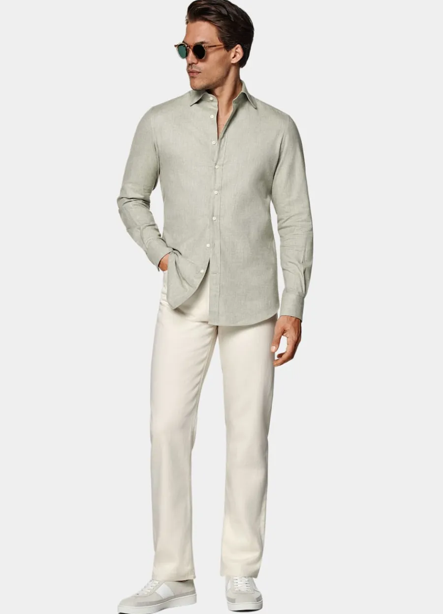 hemd_hellgrn_tailored_fit_3.webp Cheap Hemd hellgrün Tailored Fit Freizeithemden