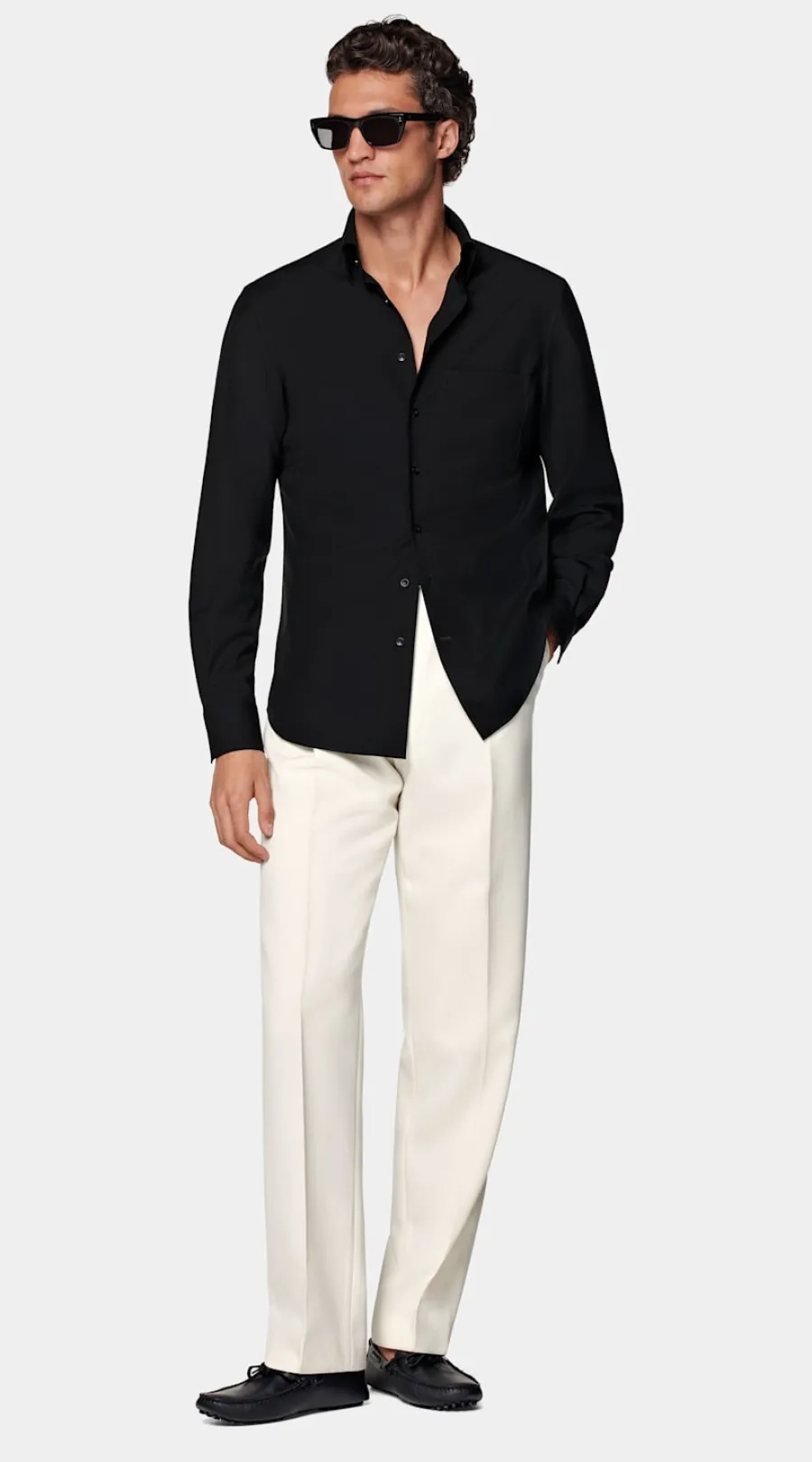 Cheap Hemd schwarz Tailored Fit Freizeithemden