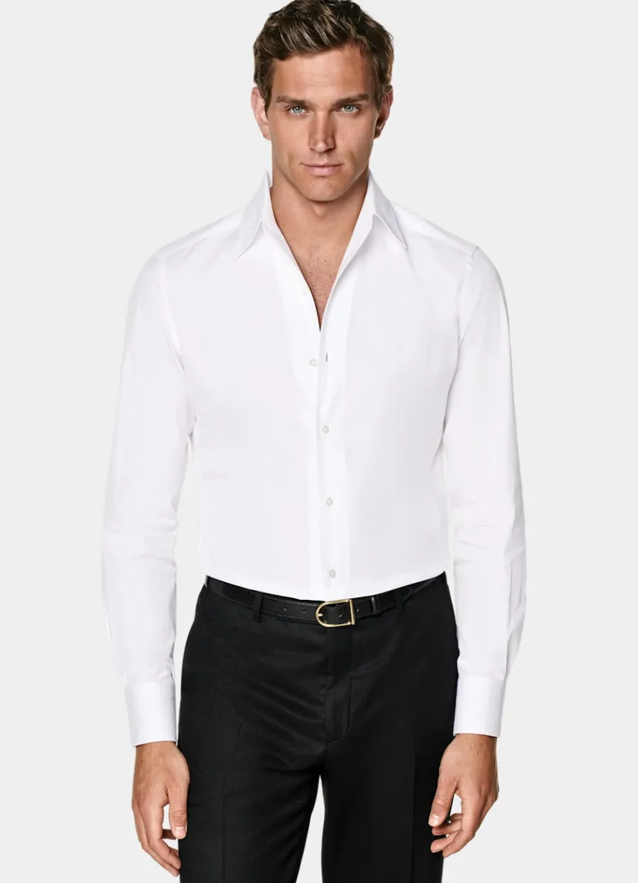 Store Hemd weiß klassischer Onepiece-Kragen Tailored Fit Klassische & Businesshemden