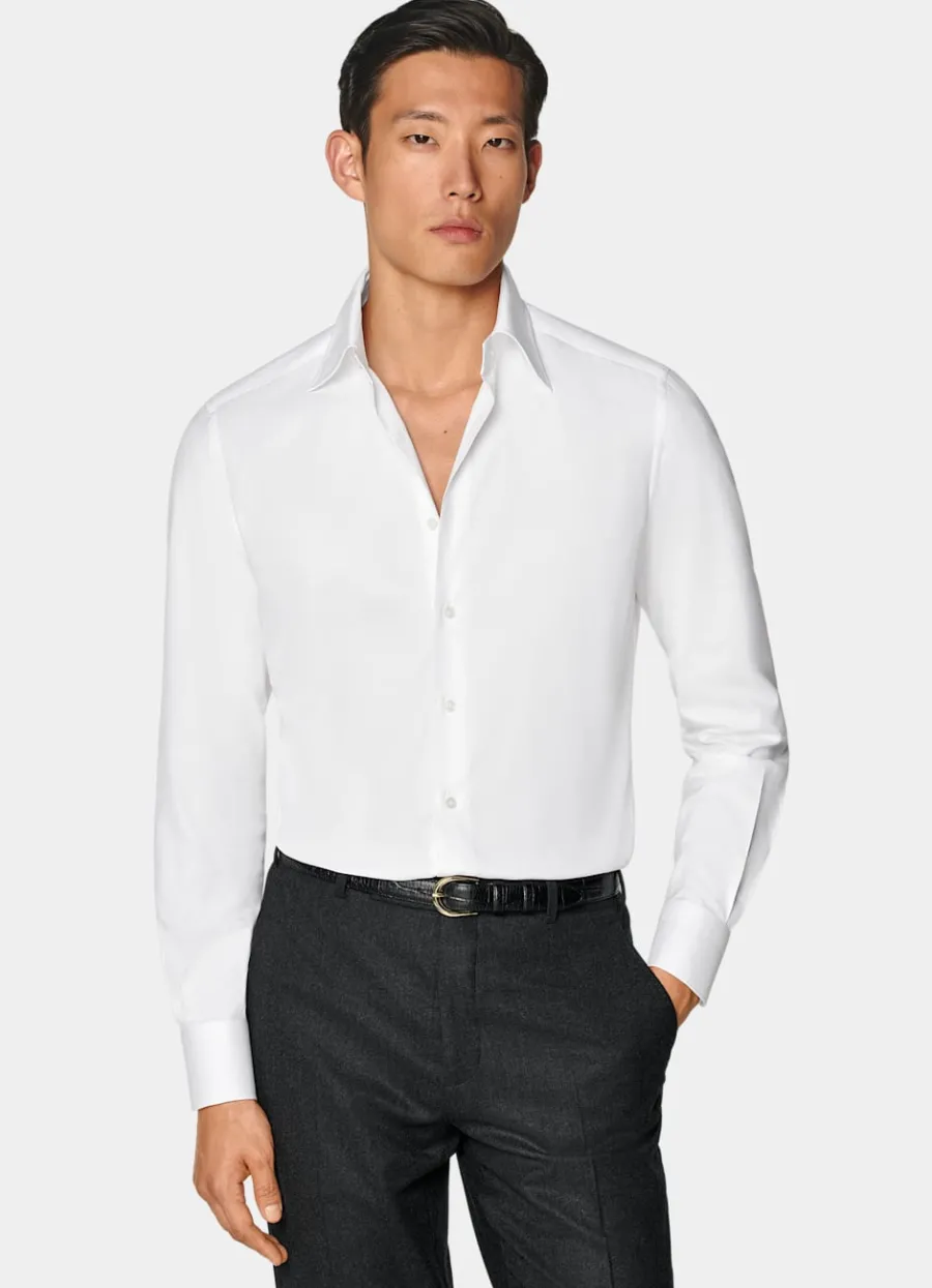 Sale Hemd weiß Pointkragen Tailored Fit Klassische & Businesshemden