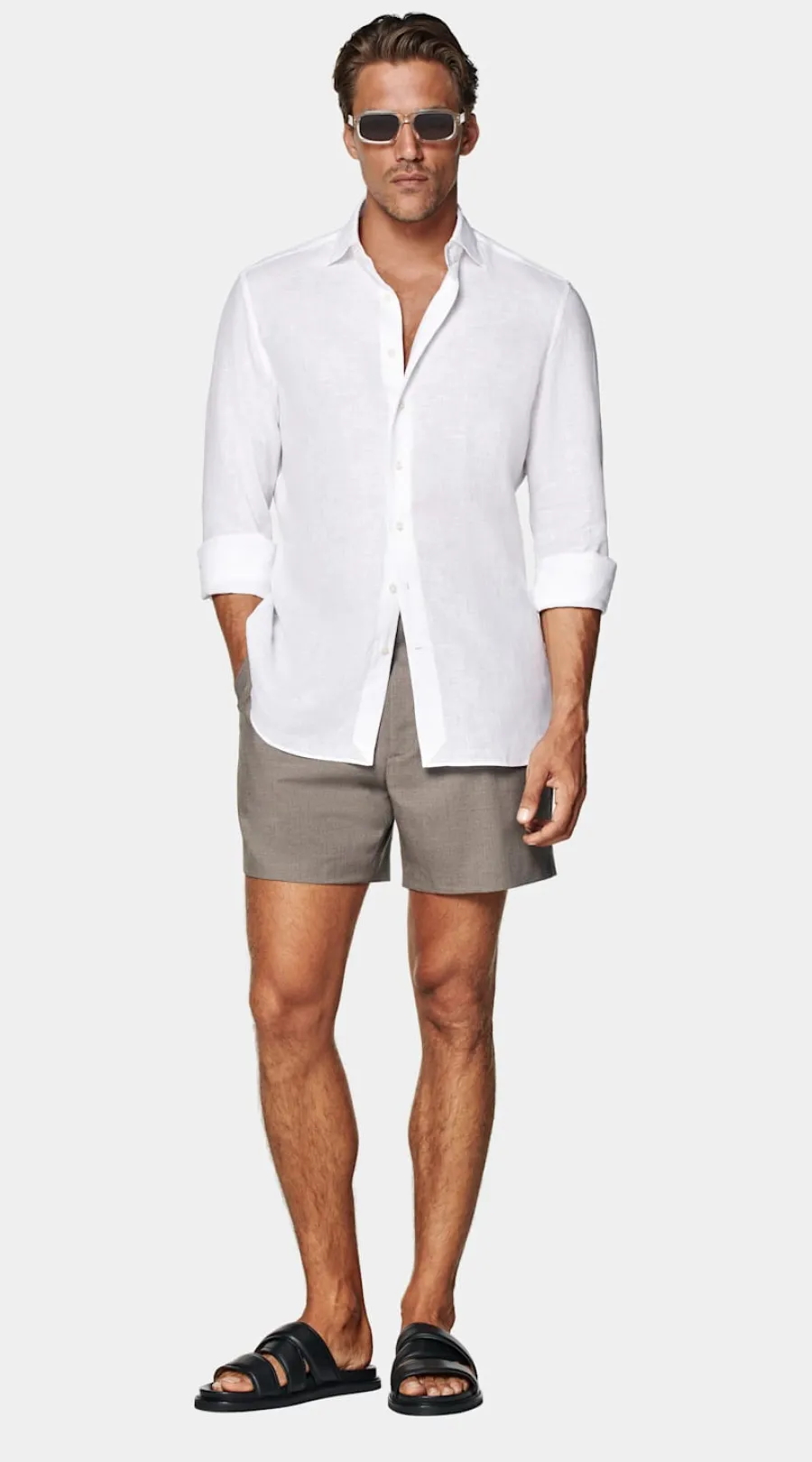 Flash Sale Hemd weiß Tailored Fit Freizeithemden