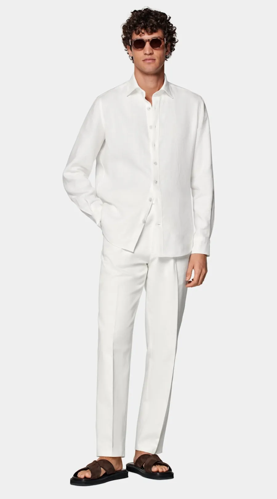 Online Hemd weiß Tailored Fit Freizeithemden