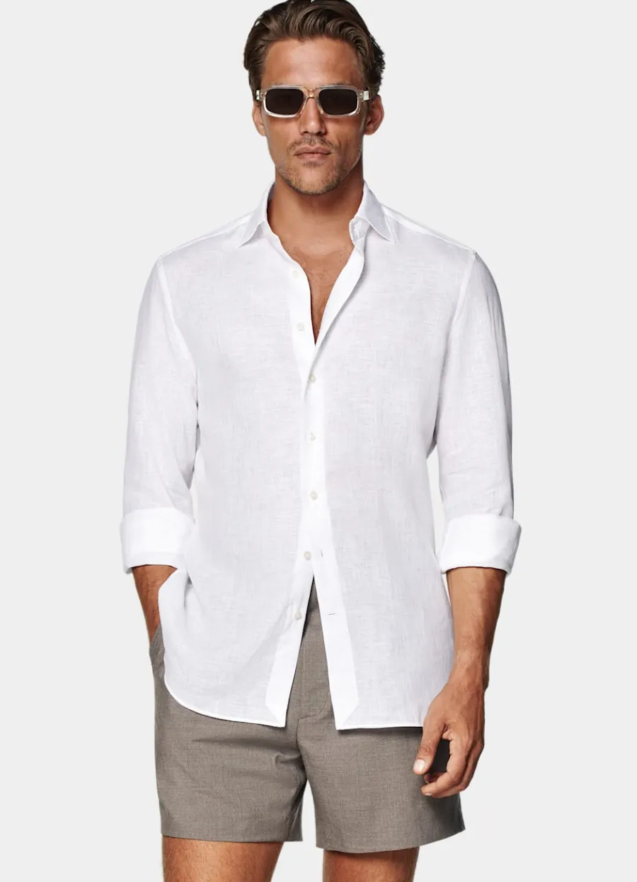 Flash Sale Hemd weiß Tailored Fit Freizeithemden