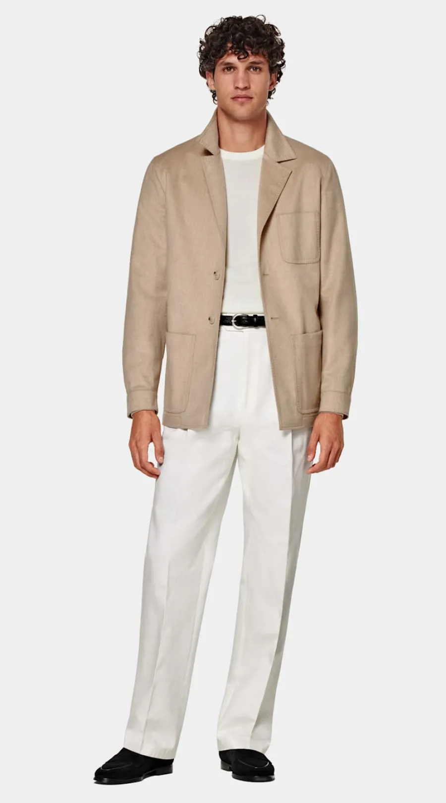 Shop Hemd-Sakko hellbraun Relaxed Fit Sakkos