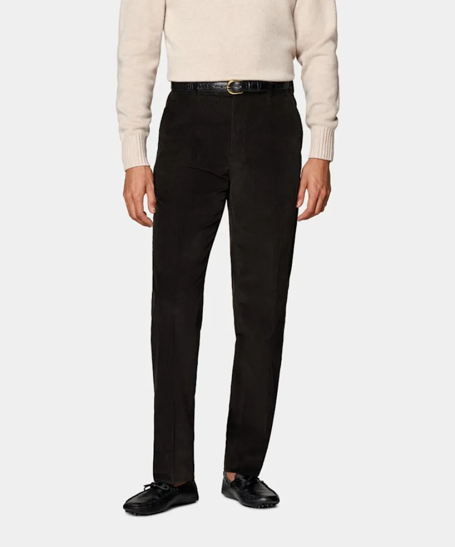 Clearance Hose dunkelbraun Straight Leg Hosen