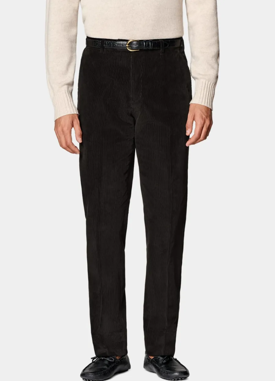 Clearance Hose dunkelbraun Straight Leg Hosen