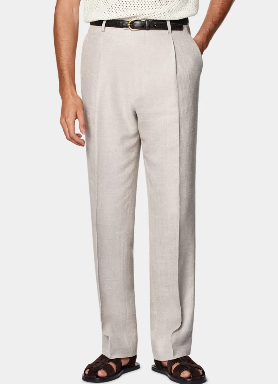 Online Hose helltaupe Wide Leg straight Hosen