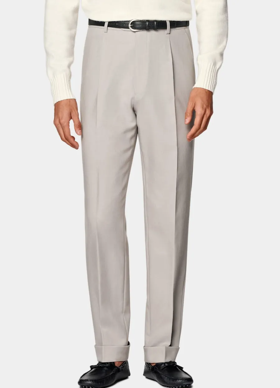 New Hose helltaupe Wide Leg tapered Hosen