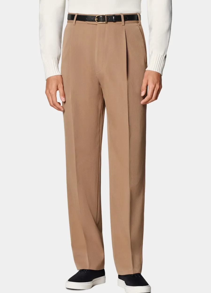 Online Hose mittelbraun Wide Leg straight Hosen