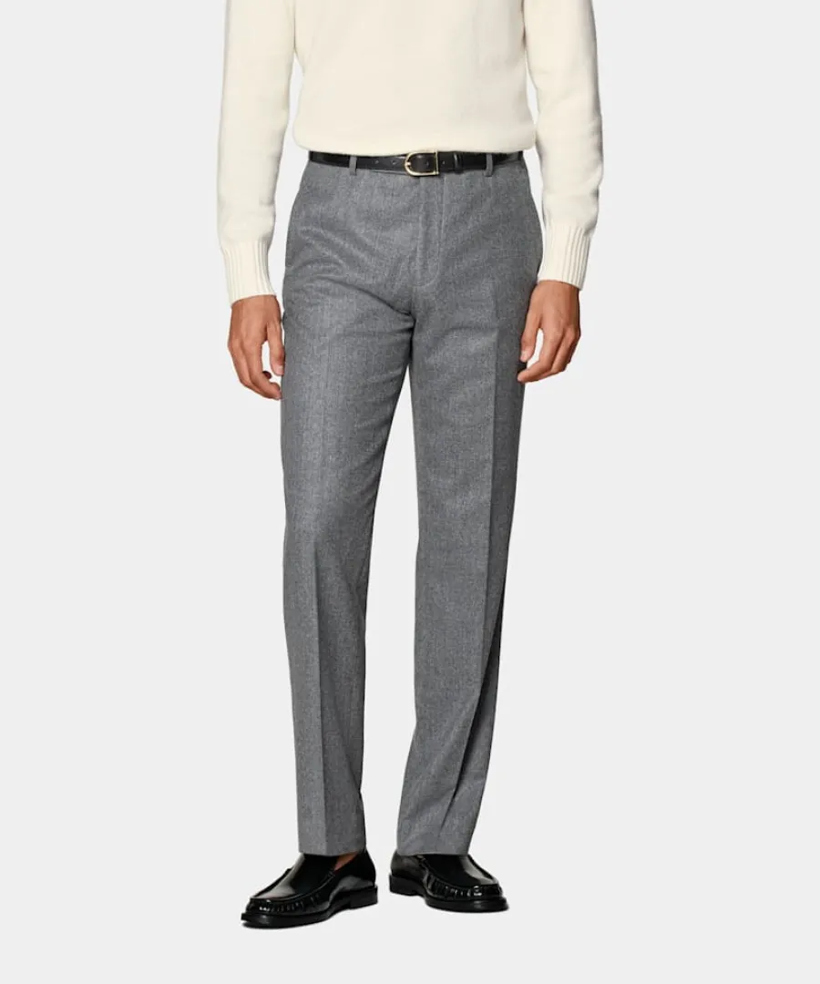 Sale Hose mittelgrau Straight Leg Hosen