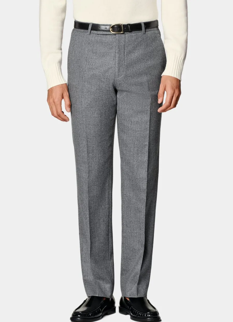 Sale Hose mittelgrau Straight Leg Hosen