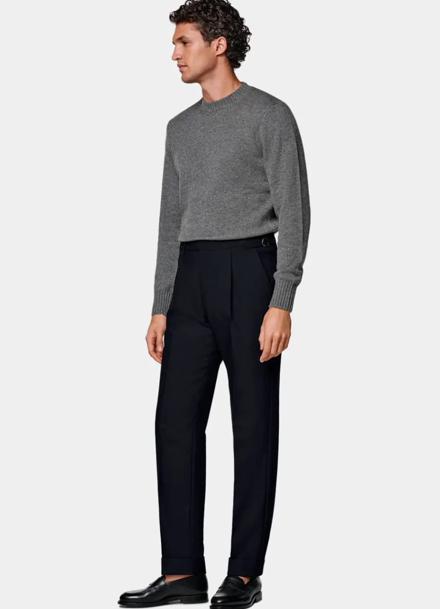 hose_navy_slim_leg_tapered_2.webp Best Hose Slim Leg tapered Hosen
