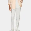 Cheap Hose off-white Fischgrätmuster Wide Leg tapered Hosen
