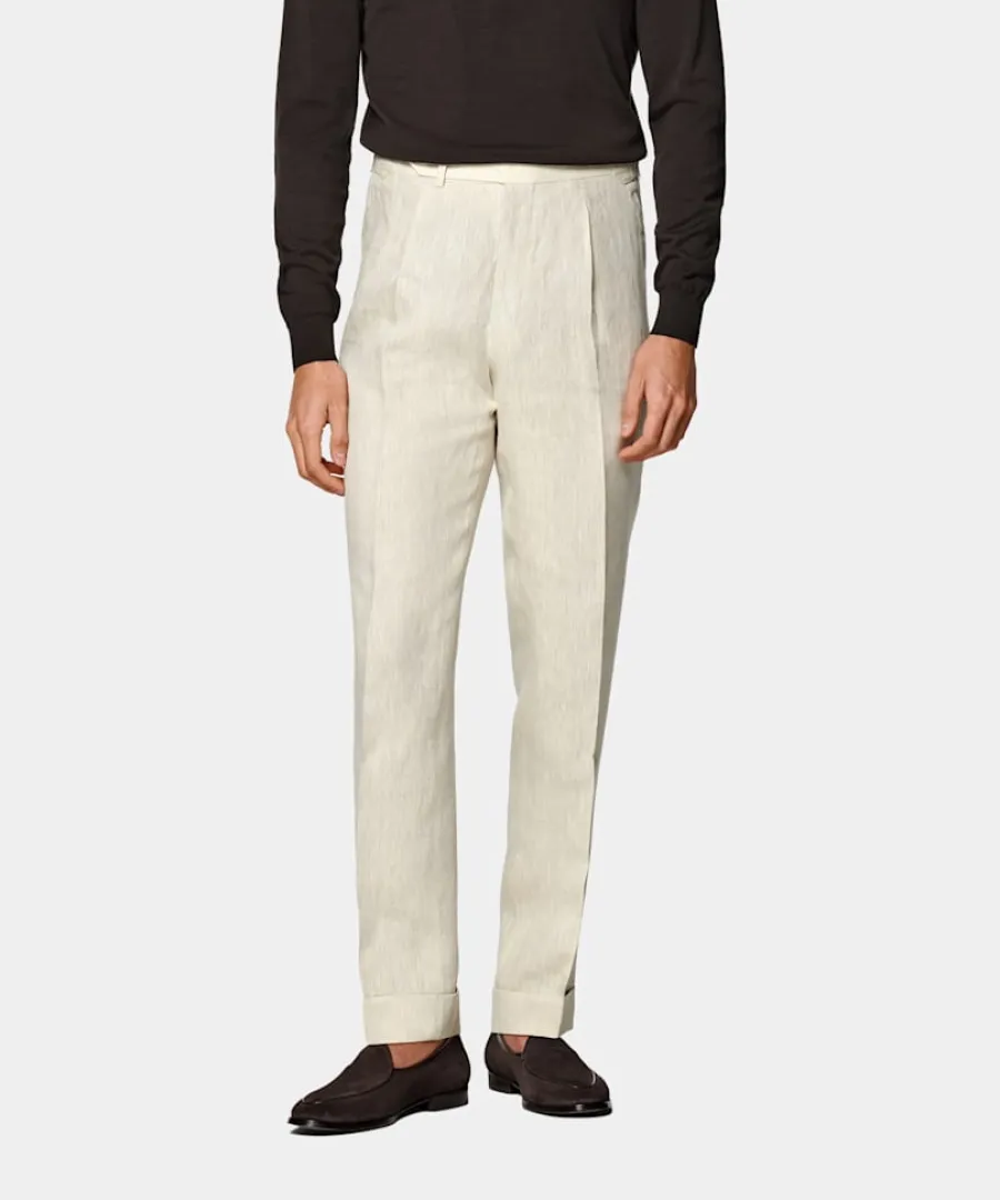 Discount Hose sand Slim Leg tapered Hosen