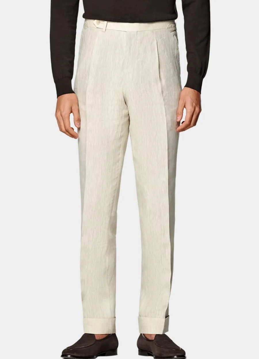 Discount Hose sand Slim Leg tapered Hosen