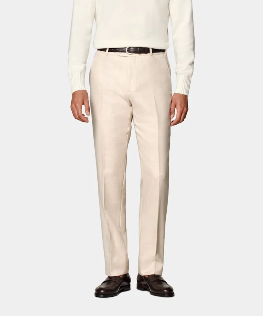 Outlet Hose sand Straight Leg Hosen