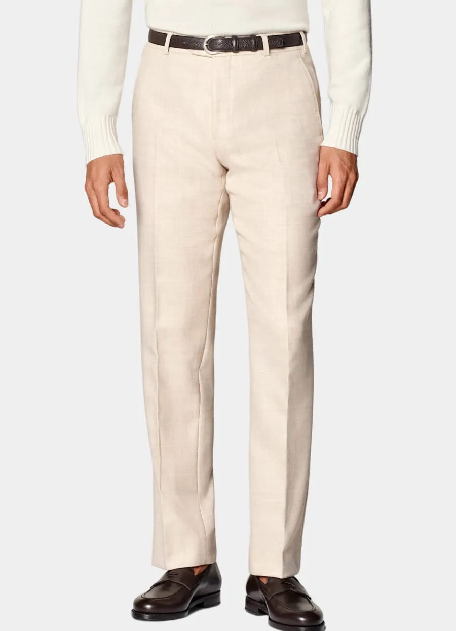 Outlet Hose sand Straight Leg Hosen