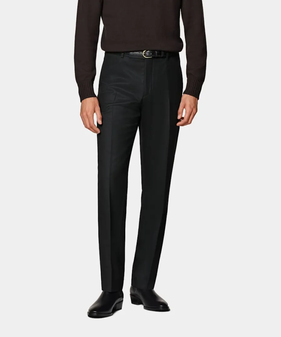 Outlet Hose schwarz Straight Leg Hosen