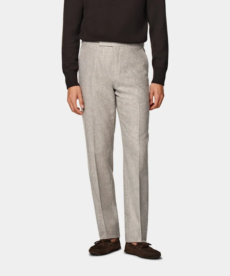 Online Hose taupe Straight Leg Hosen