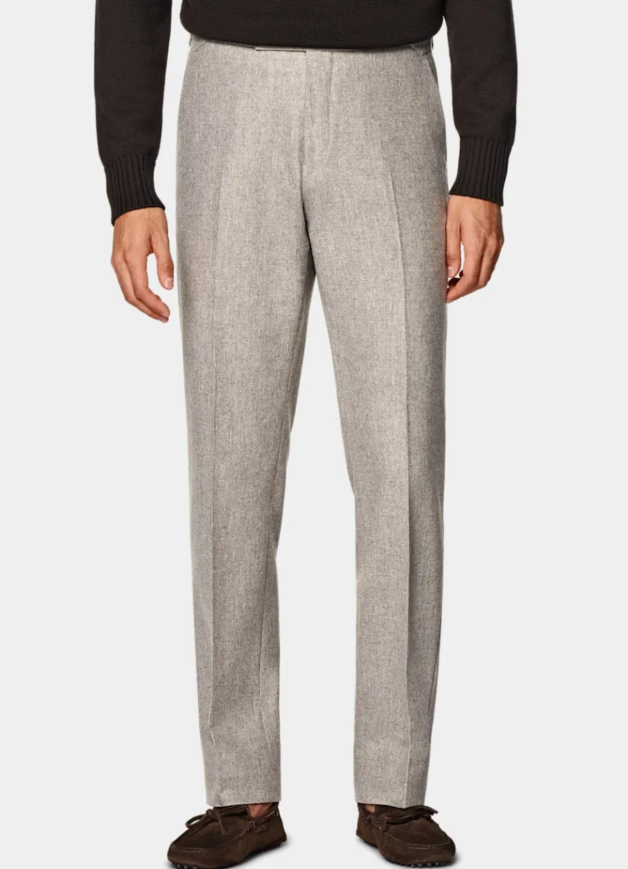 Online Hose taupe Straight Leg Hosen
