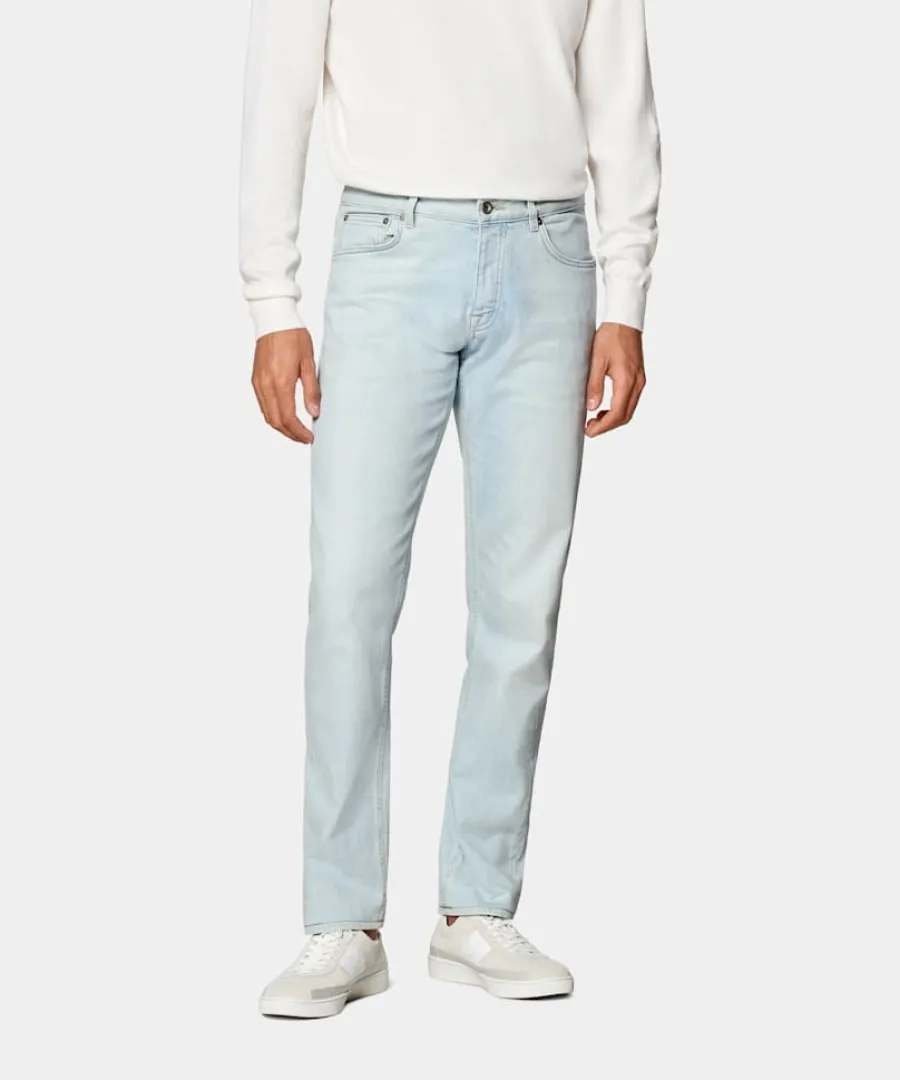 Discount Jeans hellblau Slim Leg tapered Jeans | Hosen